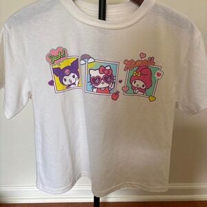 Sanrio Hello Kitty Kuromi My Melody Kawaii Graphic Tee Small